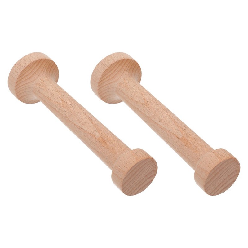 2 Pcs Wooden Dual Sided Tart Tamper Pastry Dough Press Mini Cheesecake Mold gallery