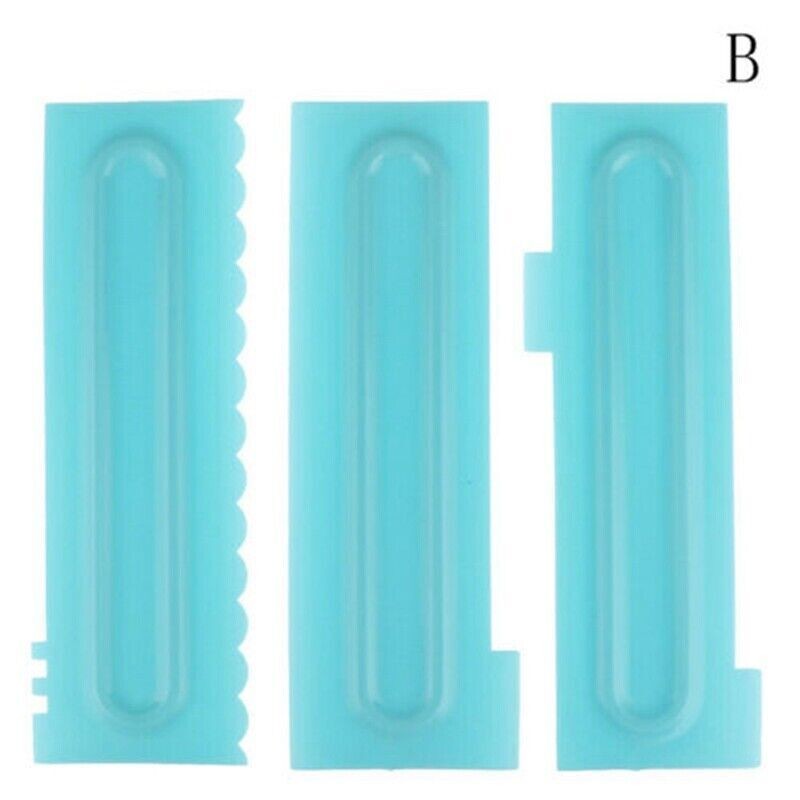 Smoother Cake Scraper Decorating Pastry Cake Comb Icing Smoother Baking 1Set gallery