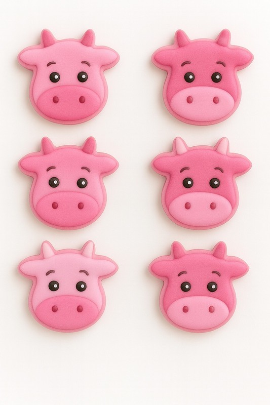 Mini Cow Head Face Cookie Cutter 1.5'' Metal Birthday Animal Made in the USA gallery
