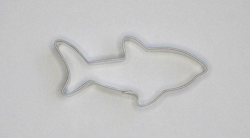 3.25″ Shark Cookie Cutter Tin Steel Sea Life Beach Ocean Luau Party Baby Shower