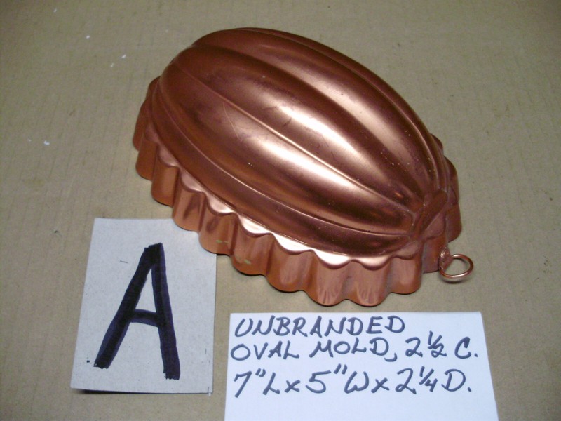 Mirro & Unbranded Baking / Jello Molds, Various Sizes Shapes, Copper Gold Color gallery
