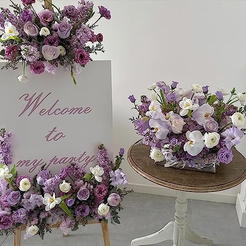 FagusHome Silk Hydrangea Heads 30 Pcs Artificial Flowers Only Light Purple gallery