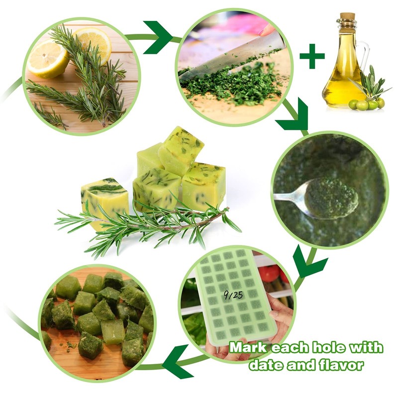2Pcs Silicone Molds for Herb-Infused Oil Cubes, 32 Cavity Candy Gummy Molds w... gallery