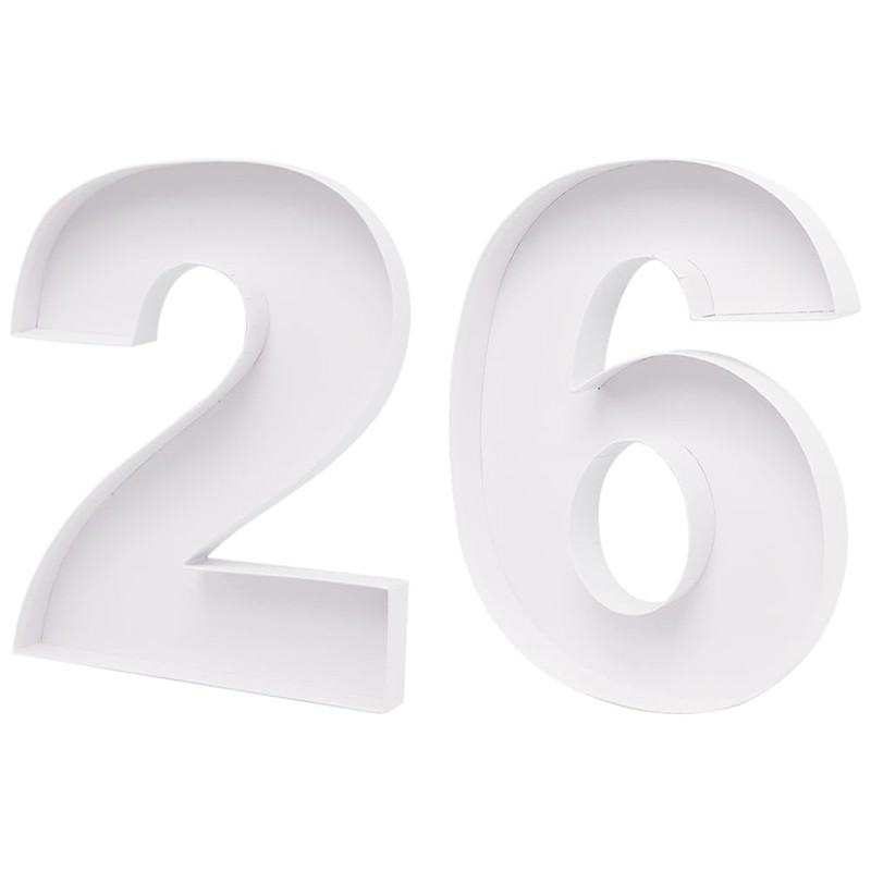 15″ Fillable Cardboard Number Charcuterie Board Tray Cupcake Box #26