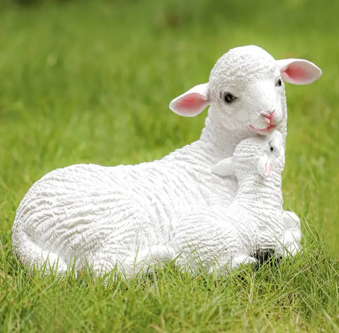 Mother sheep, baby sheep Resin, plaster, soap, candle mold 0-94