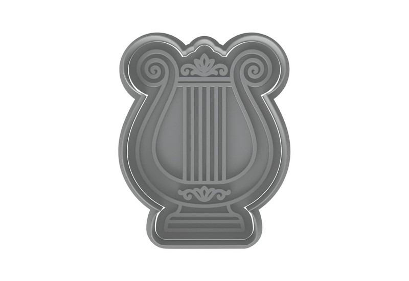 Classical Harp Cookie Cutter - 4x3" Premium Musical Kitchen Set Fun gallery