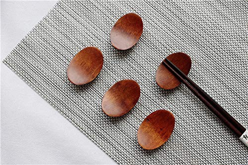 Wood Chopstick Rest Holder Dinner Server Spoon Fork Knife Stand Dining 5 PCS gallery