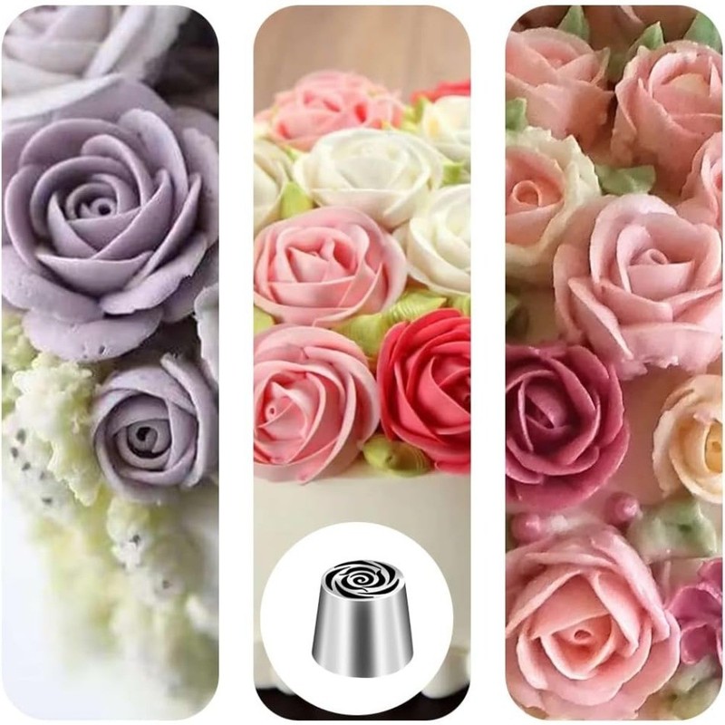 Stainless Steel Oversized Piping Nozzle for Cake Decorating Cupcake Flower gallery