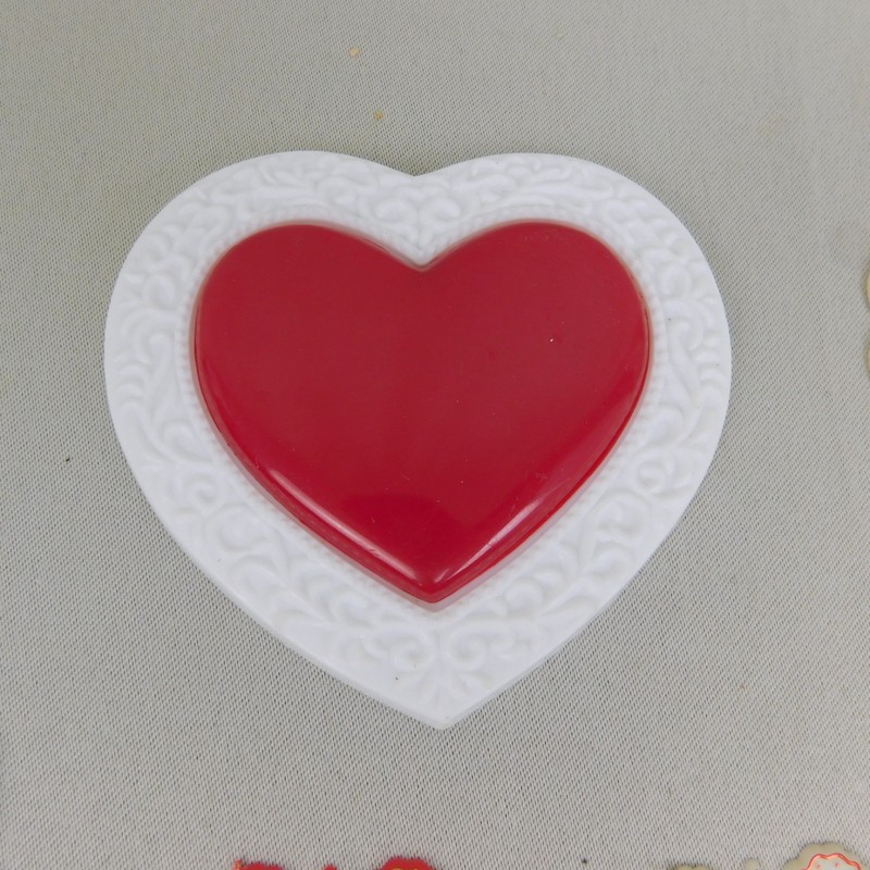 Vintage 53pc Lot Valentine's Day Hearts Cupcake & Cake Topper Decoration Picks gallery
