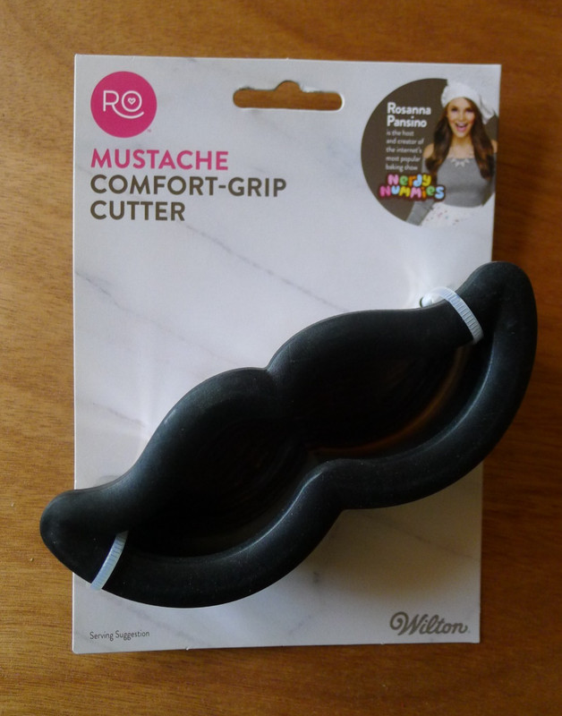 Brand New WILTON Mustache Comfort Grip Cookie Cutter 5″