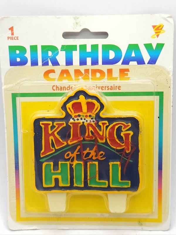 Vintage New Old Stock ‘King of The Hill’ Birthday Candle Novelties New