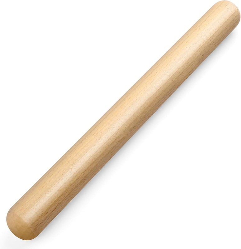 11.5-inch Wooden Rolling Pin for Baking, French Wood 12-inch,