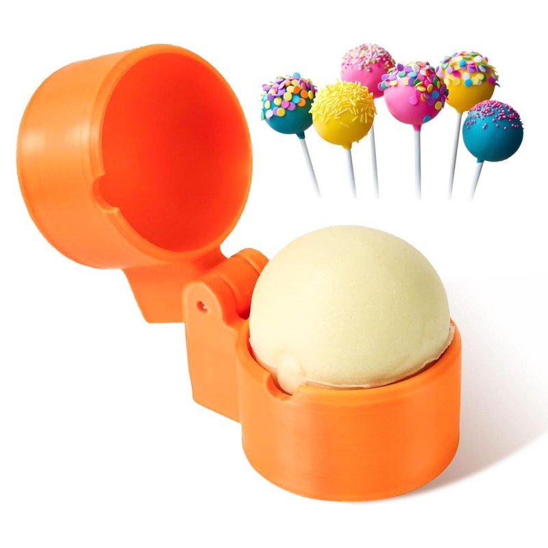 Round Orange Cake Pop Mold Sphere Circle Cutter Pusher Set Baking Maker Tool