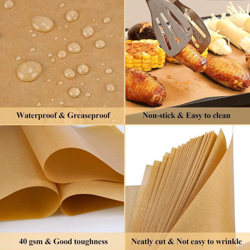 200PCS Unbleached Parchment Paper for Air Fryer Liners,9x13 Inch gallery