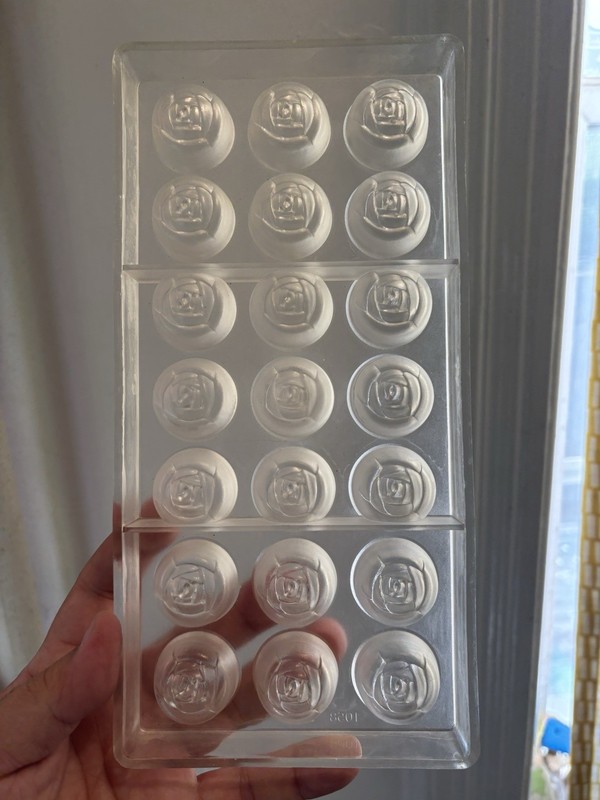 Polycarbonate Chocolate Candy Molds - Rose Shape