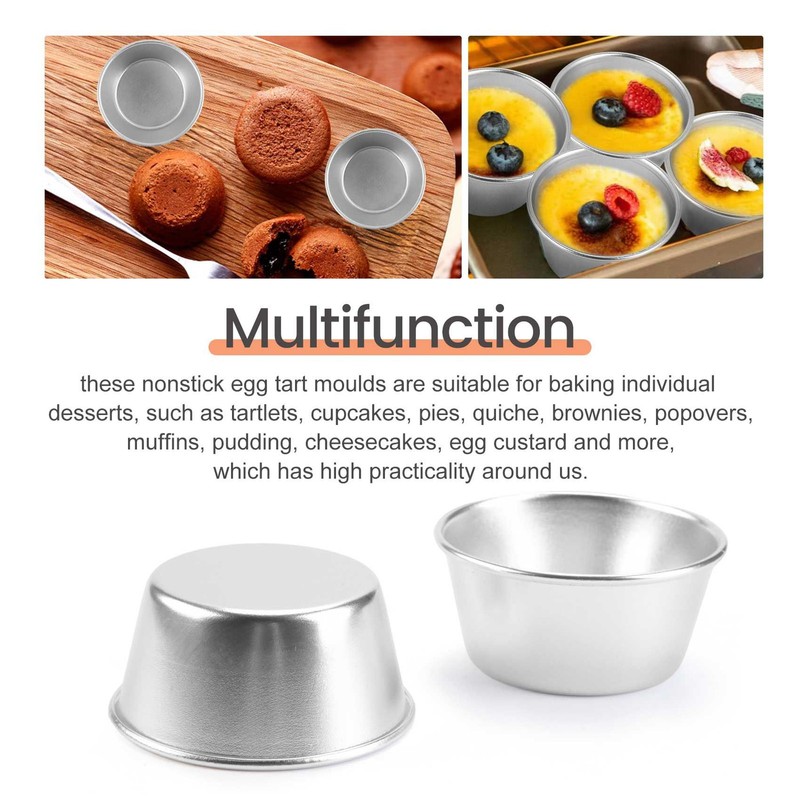 12 Pieces Individual Molds Pudding Molds Cups Chocolate Molten Pans3184 gallery