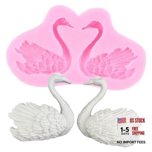 Swan Silicone Molds Swan Chocolate Fondant Mold For Sugar Cake Style B