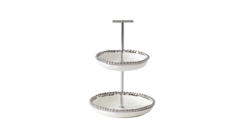 Salerno Mini 2 Tier Stand, Kitchen, Dessert, Cupcake, Serving, Gift, Metal