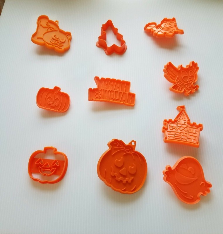 Vintage Halloween Cookie Cutters Hallmark and other Brands Devil Ghost Pumpkins 