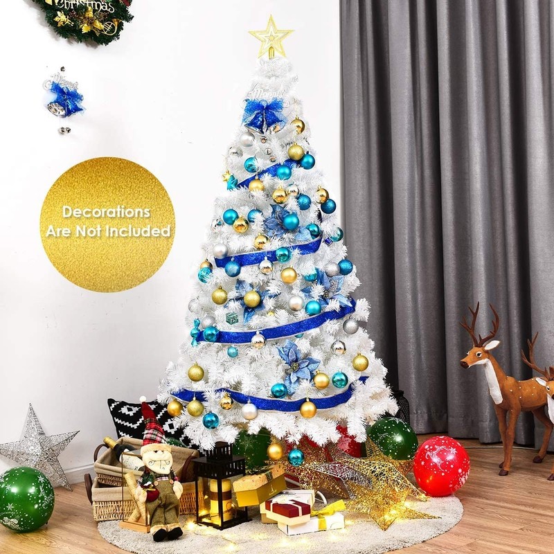 Spsupe 5Ft White Artificial Christmas Tree Realistic Christmas Tree Pvc Branch gallery