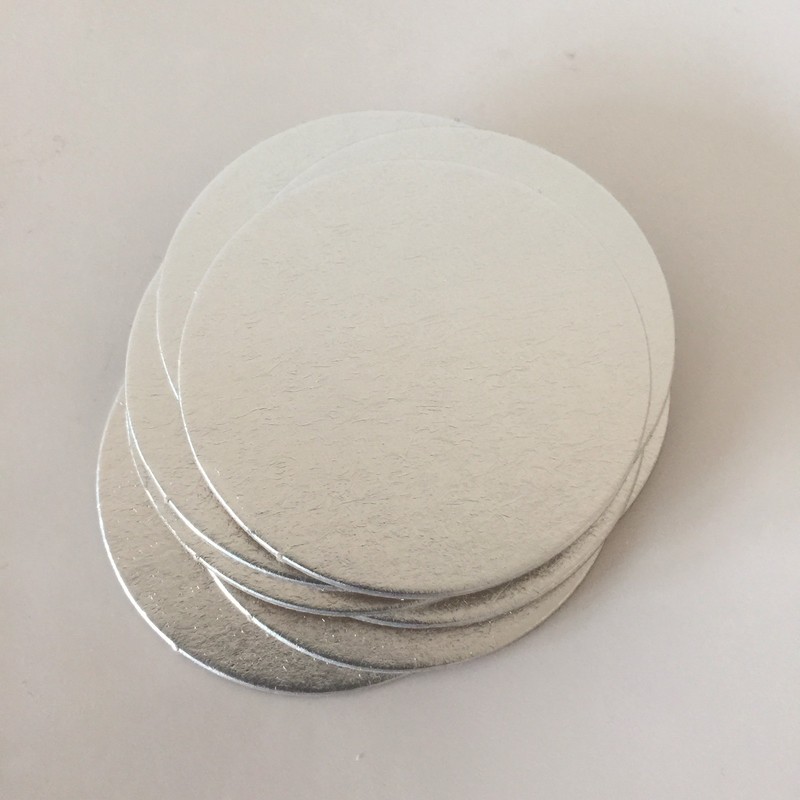 25 X 3" Inch (75mm) SILVER ROUND Thin Cut Edge Cake Cards Boards Culpitt gallery