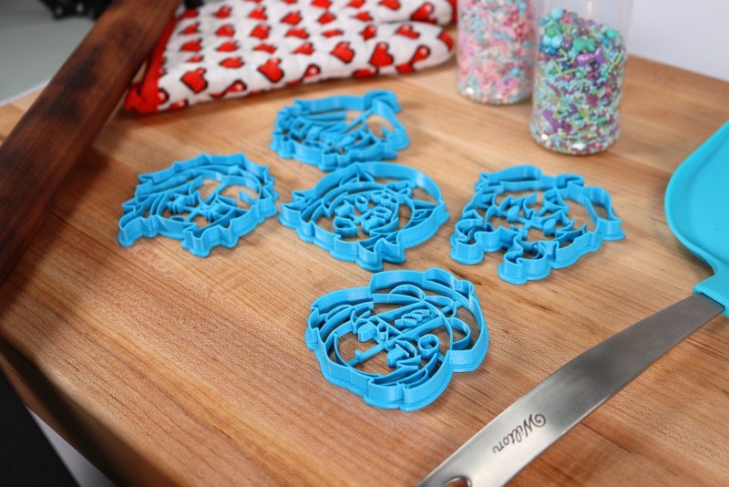 Genshin Impact Cookie Cutters Chibi Faces Set 4 - Chongyun, Diona, Ganyu, Qiqi, gallery