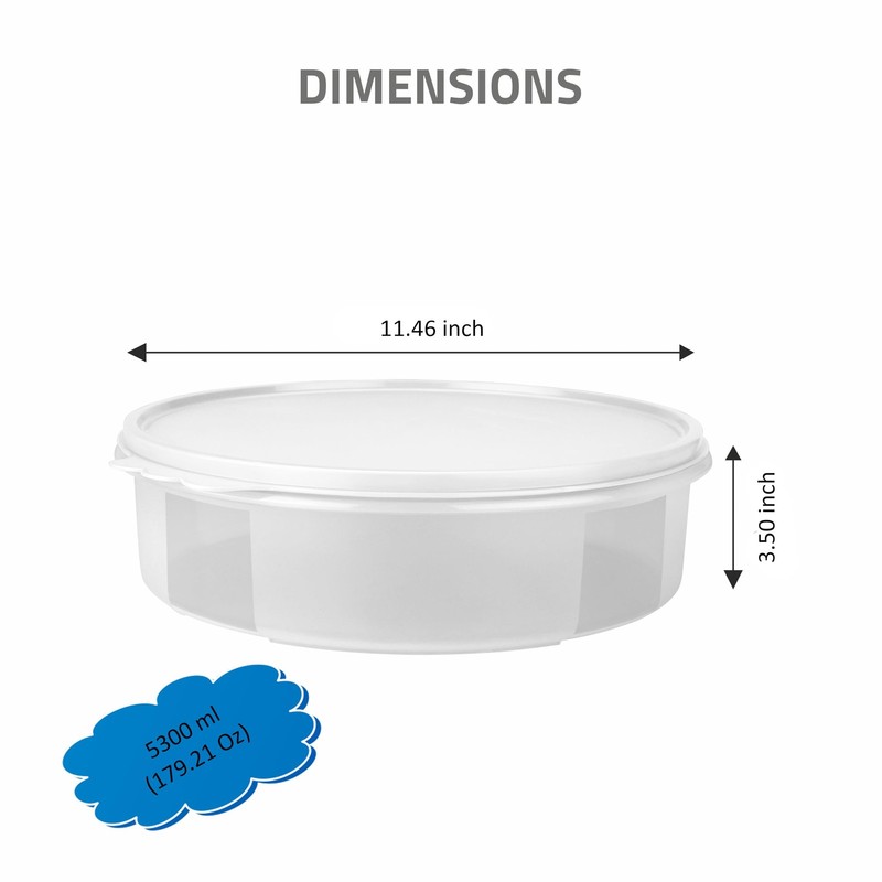 SIGNORA WARE Pie Carrier with Lid – 2-Piece Multipurpose Cupcake White gallery