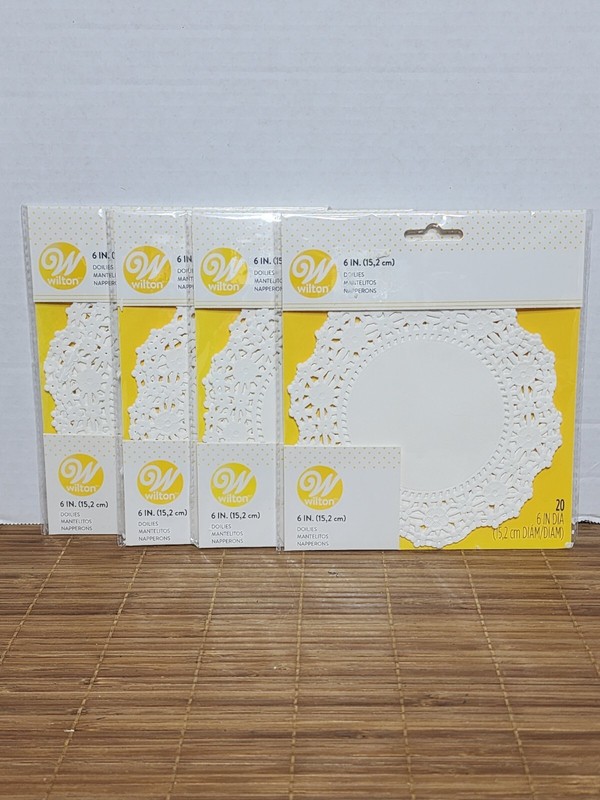 4 Pack Wilton Doilies 6” 20Pk Each Brand New