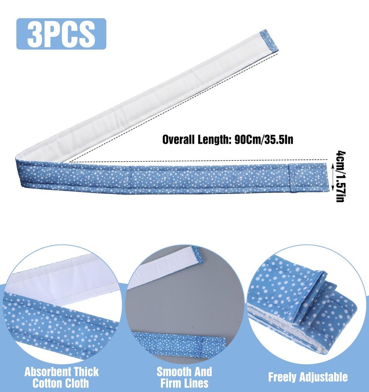 3 Pcs Cake Strips for Even Baking, Cake Strips Absorbent Thick Cotton gallery