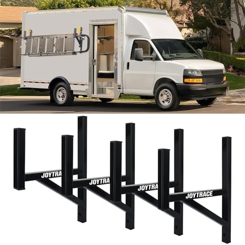 Rack Heavy Duty Side Mount Trailer Ladder Rack with Rubber Pads Bungee Cords 4 gallery