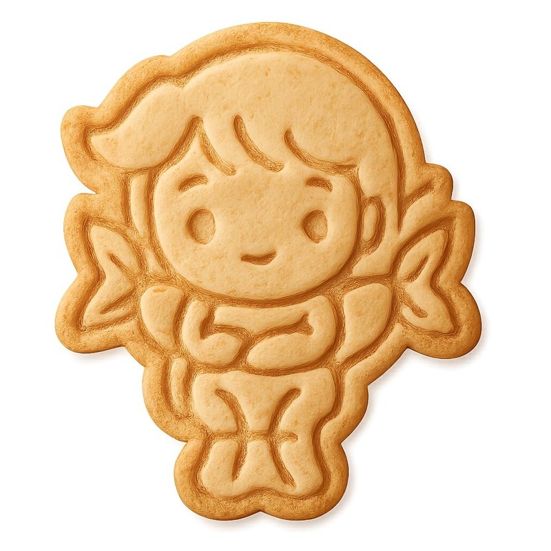 Jumping Pisces Cookie Cutter & Stamp, Fondant & Clay – 3.4×4″