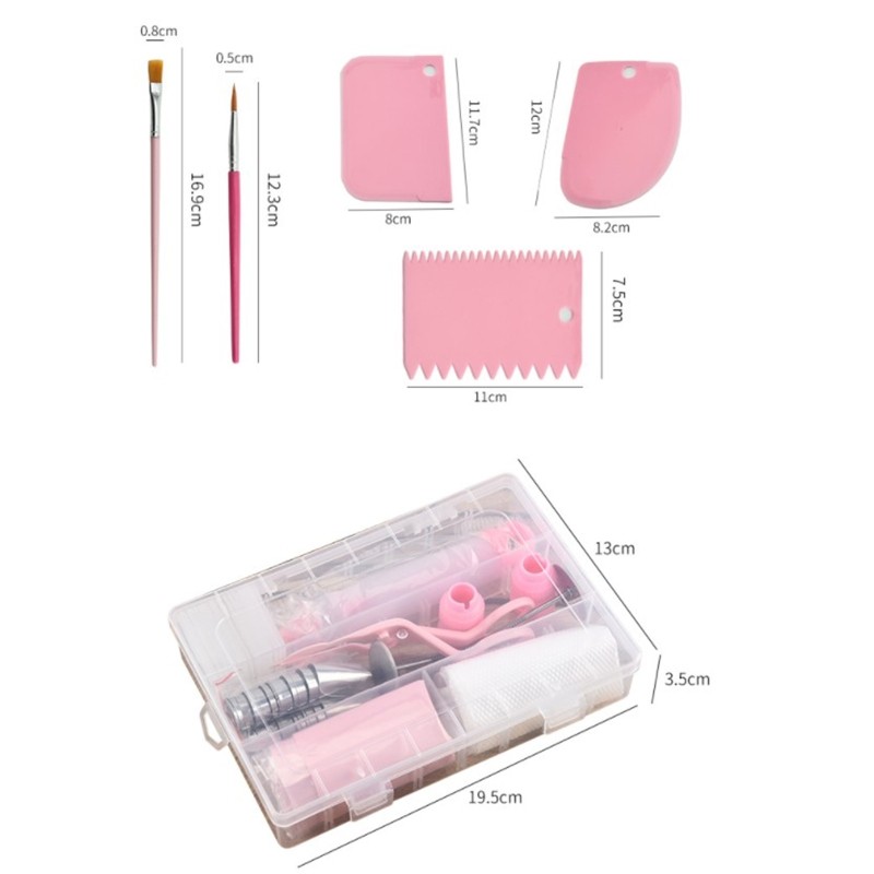 61Pcs Cake Decorating Tools Supplies Piping Bags 36 Stainless Steel Tips Set gallery