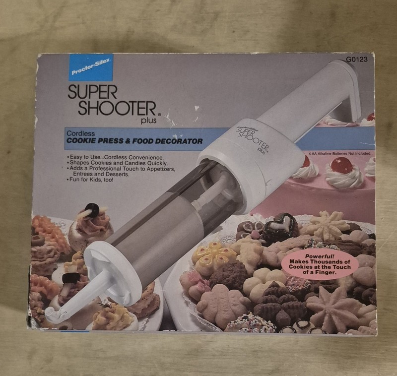 Proctor Silex Super Shooter Plus Cordless Cookie Press & Food Decorator (G0123)