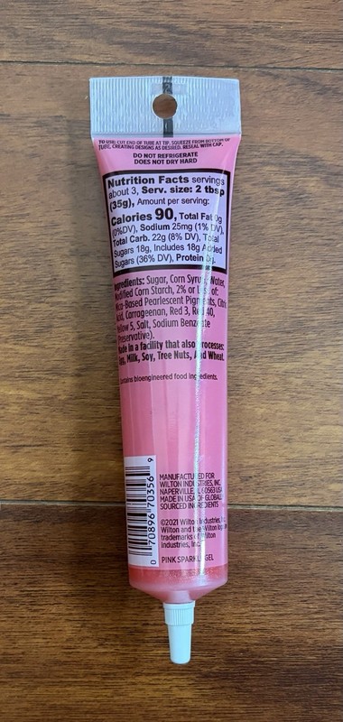 Wilton Sparkle Gel For Writing and Accents Pink. NEW gallery