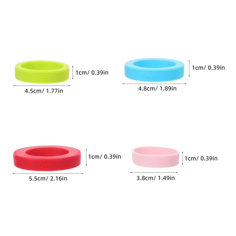 8 Pcs Rolling Pin Silicone Ring Baking Accessories Cookie Guides gallery