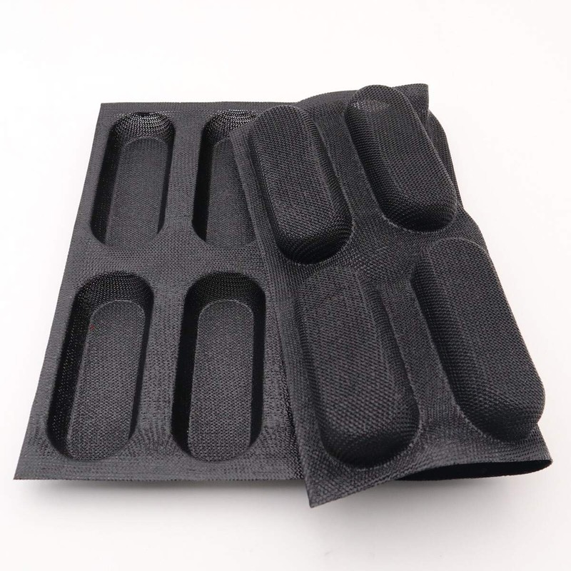 Silicone Hot Dog Bread Forms Mini Baby Sandwich Baking Molds Food Grade Perforat gallery