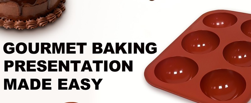 3Pcs Semi-Sphere Silicone Molds - Half Sphere Baking Mold Set for Chocolate gallery