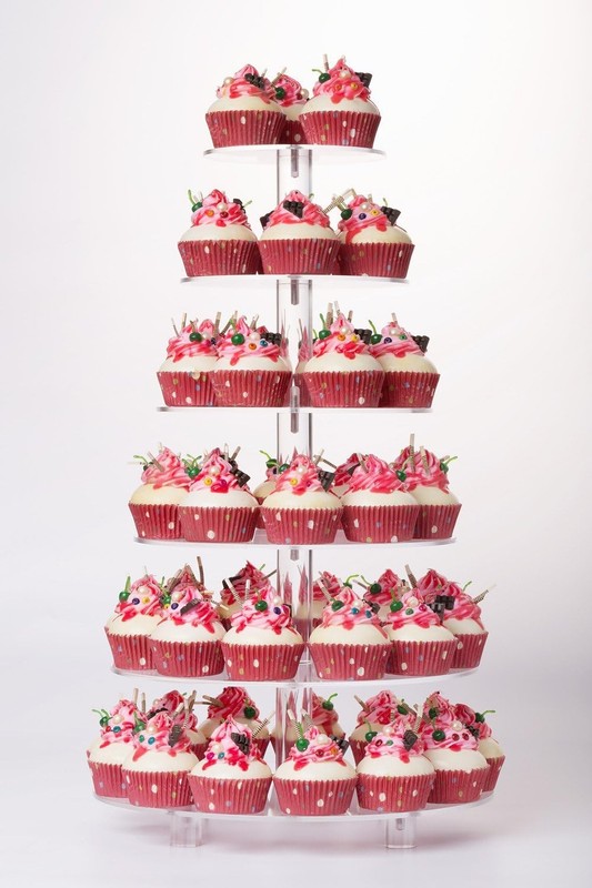 Cupcake Stand Acrylic Cupcake Tower Tree 6 Tier Large Cupcake Holder Pastry