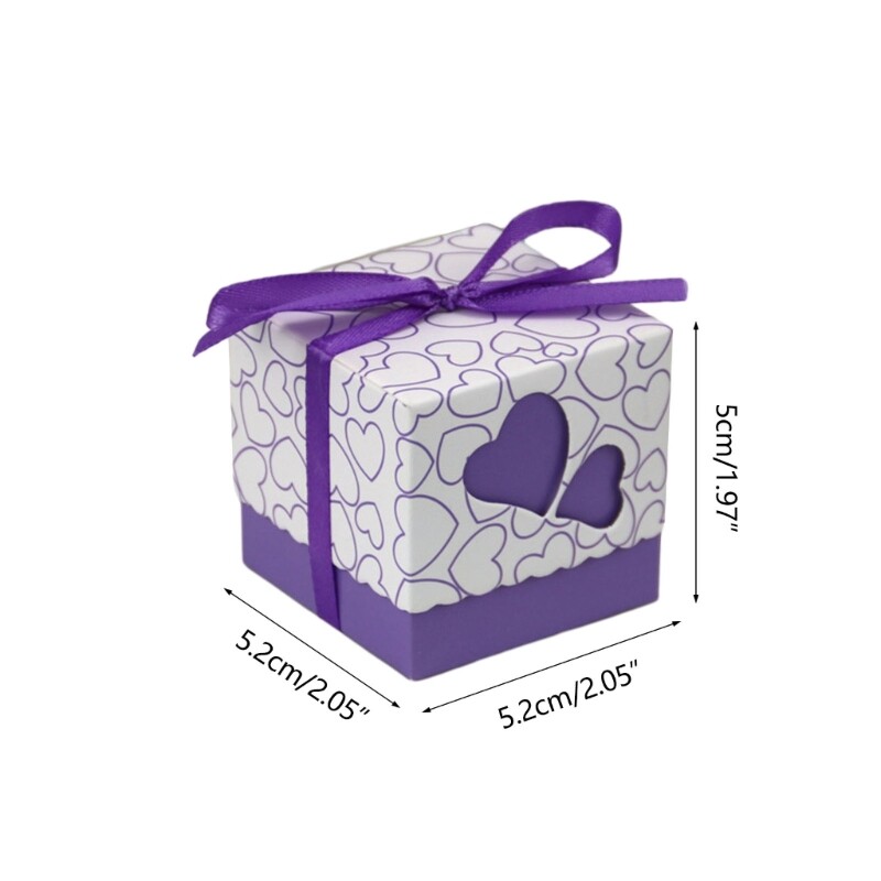50Pack Paper Candy Boxes, Mini Wedding Boxes Love Heart Party Treat Boxes gallery