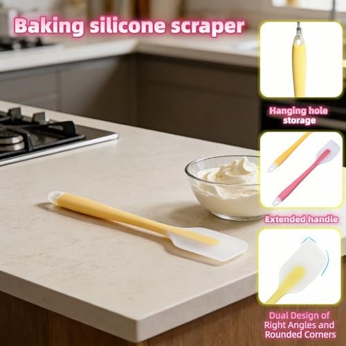Food-Grade Silicone Spatula Set, Heat-Resistant up to 230°C, BPA-Free, Non gallery