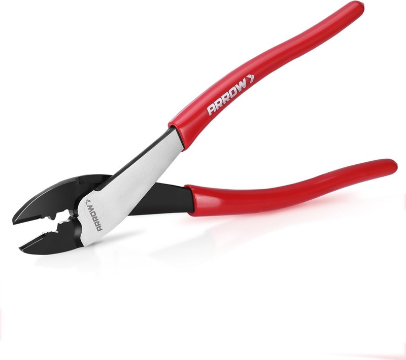 9.5″ Wire Crimper/Cutter, Wire Crimping Tool with Thick Dip-Grip Handle