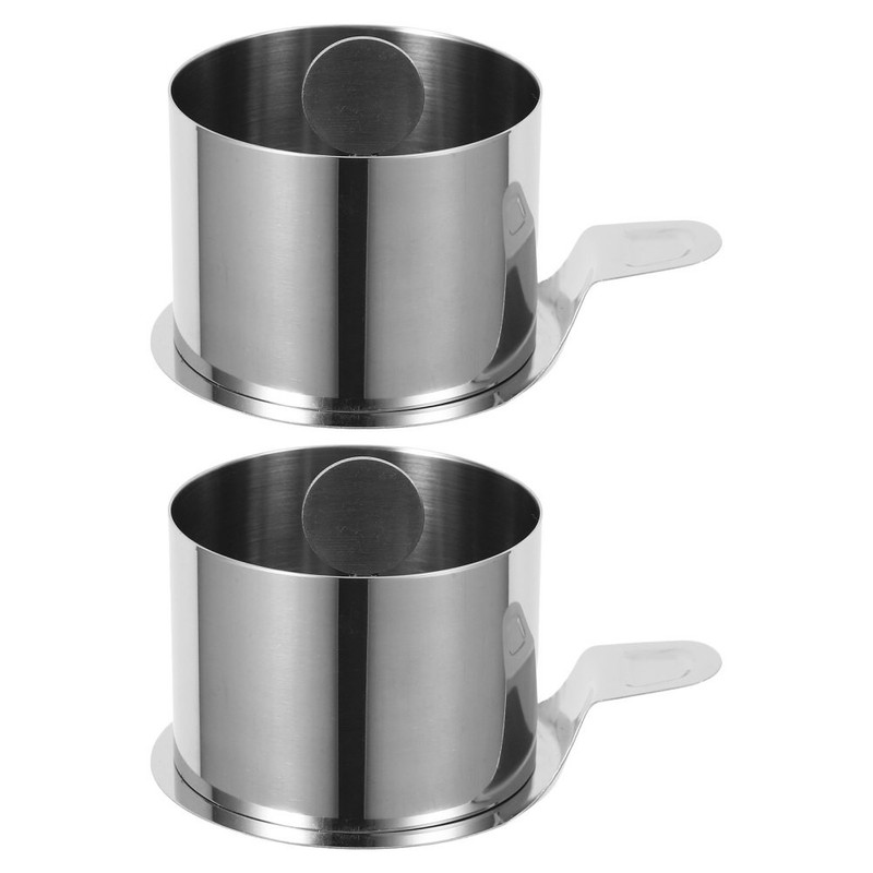 2 Set Seamless Mousse Circle Ring for Baking Metal Molds Dessert