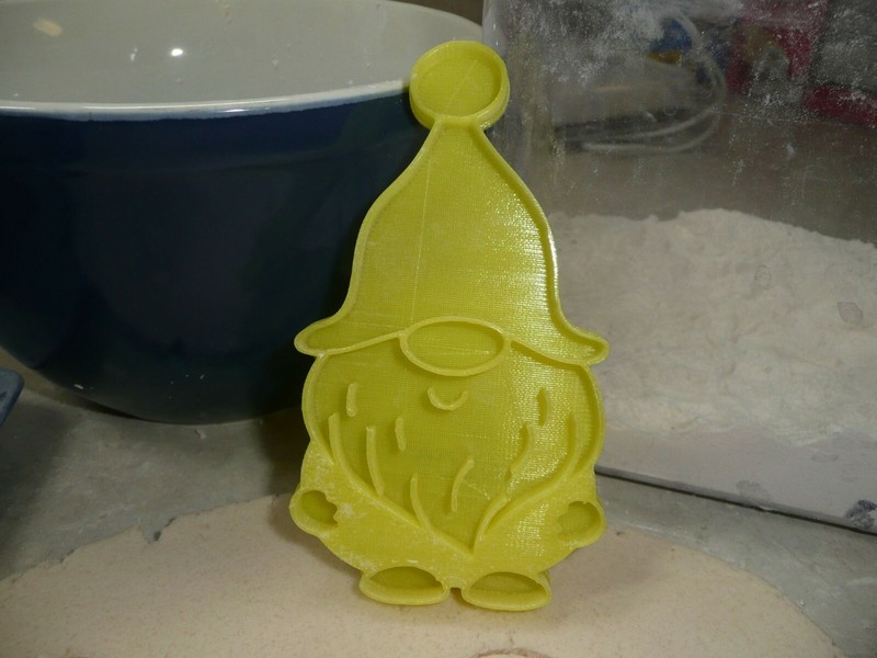 GNOME 4 DWARF GOBLIN MYTHICAL CREATURE COOKIE STAMP EMBOSSER MADE IN USA PR4509 gallery