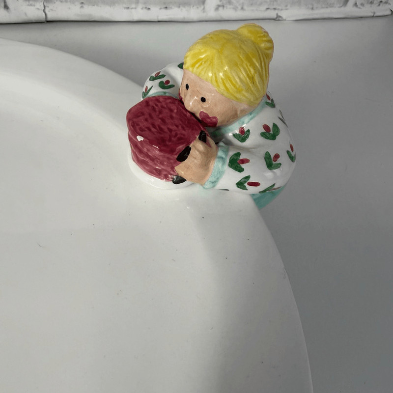 Vintage Lotus Chubbies Let's Eat Cake Ceramic Cake Stand gallery