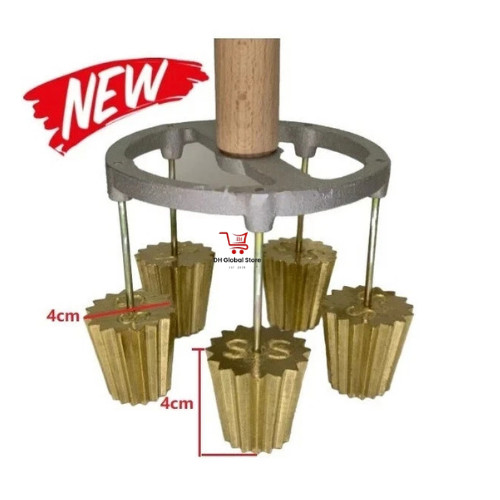 NEW 5 in 1 Pie Tee Mold Nyonya Top Hats Brass Copper Snack Maker Crispy Tart Cup