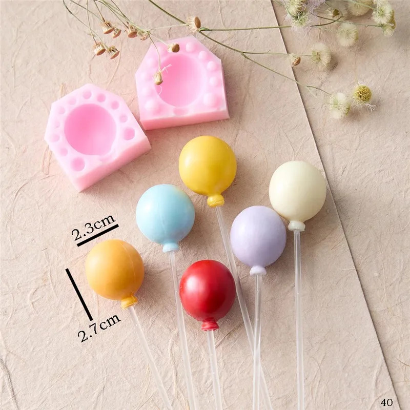 Molde de silicona para mini globos ovalados 3D, herramienta para decorar tartas gallery