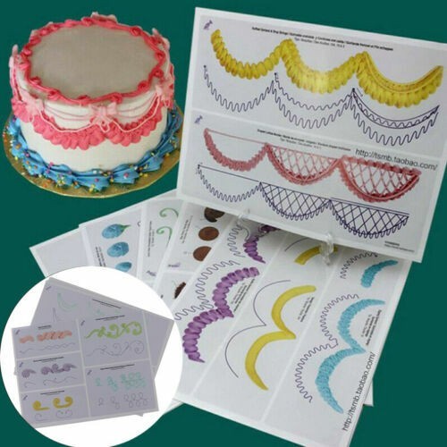 Template Paper Practice Drawing Board Cake Icing DIY 23pcs/set Piping Decor