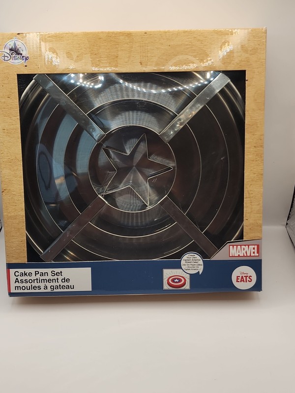 Disney Marvel Baking Cake Pan Cutter Set Avengers Endgame Captain America Shield