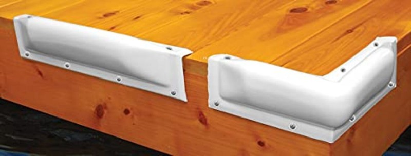 Taylor Made Products Dock Pro Vinyl Dock Bumpers (Straight , 18″ ,) Black