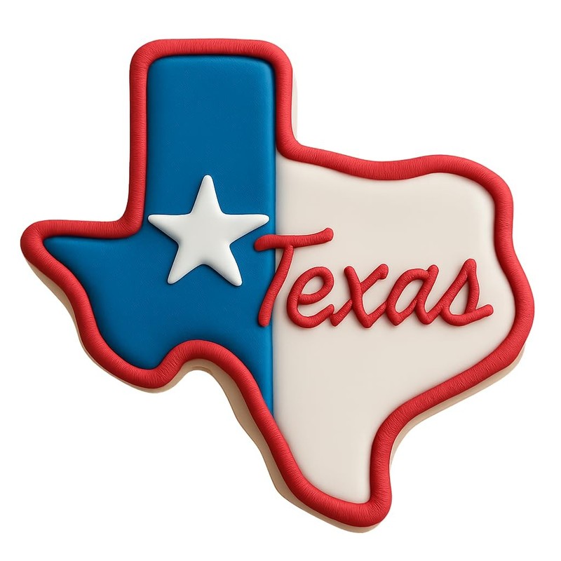 Classic Texas Cookie Cutter & Stamp, Fondant & Clay - 4x3.5 gallery
